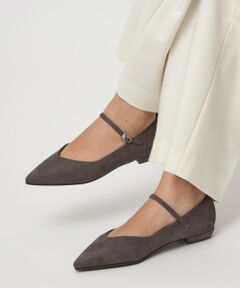 green label relaxing / グリーンレーベル リラクシング パンプス | Vカット ストラップ フラットシューズ 撥水