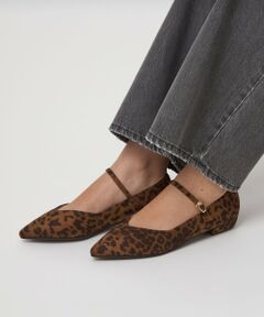 green label relaxing / グリーンレーベル リラクシング パンプス | Vカット ストラップ フラットシューズ 撥水