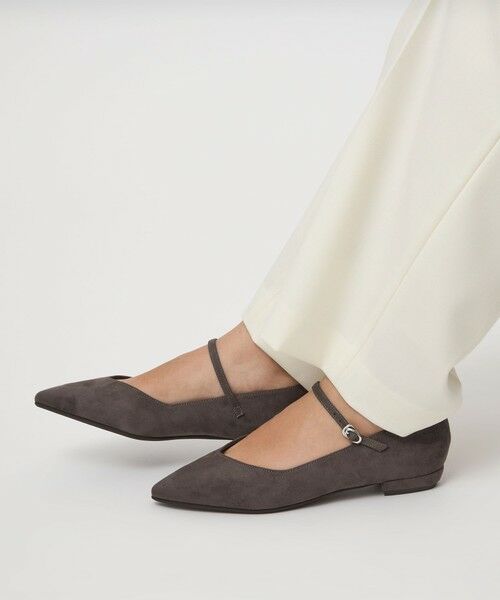 green label relaxing / グリーンレーベル リラクシング パンプス | Vカット ストラップ フラットシューズ 撥水 | 詳細7