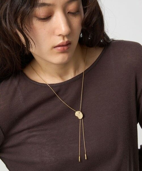 green label relaxing / グリーンレーベル リラクシング ネックレス・ペンダント・チョーカー | サークルプレート Yスライド ネックレス | 詳細1