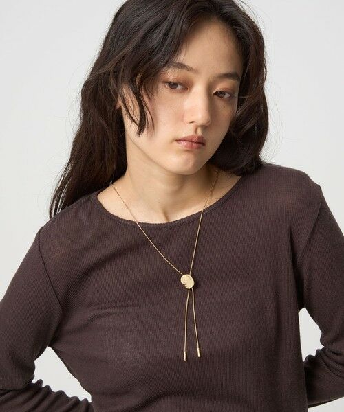 green label relaxing / グリーンレーベル リラクシング ネックレス・ペンダント・チョーカー | サークルプレート Yスライド ネックレス | 詳細2