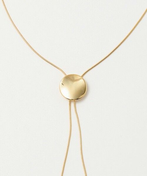 green label relaxing / グリーンレーベル リラクシング ネックレス・ペンダント・チョーカー | サークルプレート Yスライド ネックレス | 詳細3