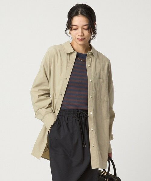 green label relaxing/グリーンレーベル リラクシング タイプライター オーバー シャツ BEIGE FREE