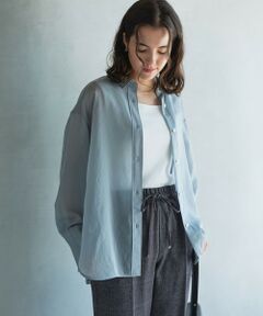 新品　未使用　グリーンレーベル　シアーブルゾン　ブラウス green label relaxing（グリーンレーベルリラクシング）の