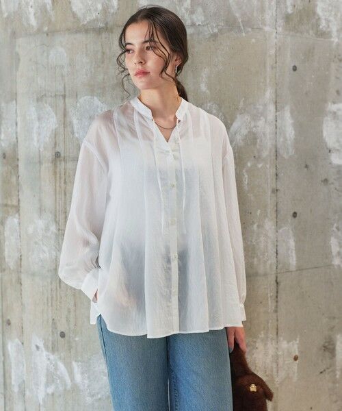 green label relaxing / グリーンレーベル リラクシング シャツ・ブラウス | 【結論シリーズ】ミルフィーユフレアブラウス | 詳細1