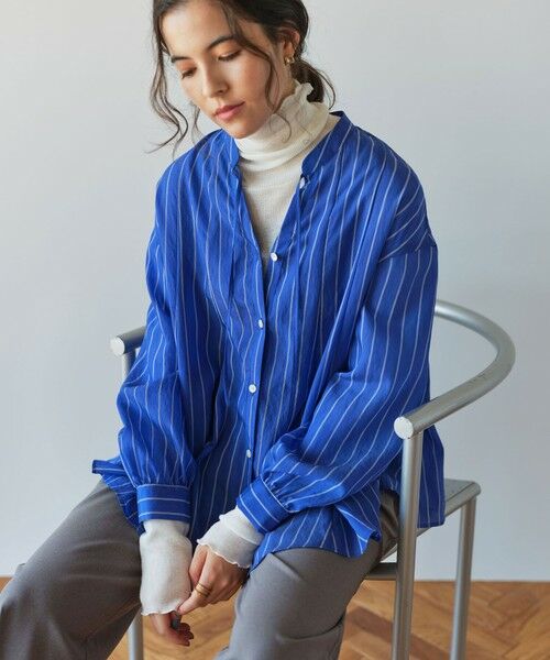 green label relaxing/グリーンレーベル リラクシング 【結論シリーズ】ミルフィーユフレアブラウス その他1 FREE