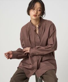 green label relaxing / グリーンレーベル リラクシング シャツ・ブラウス | ［size SHORTあり］フリルネック ブラウス