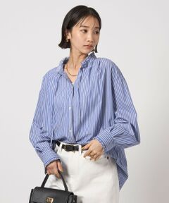 green label relaxing / グリーンレーベル リラクシング シャツ・ブラウス | ［size SHORTあり］フリルネック ブラウス