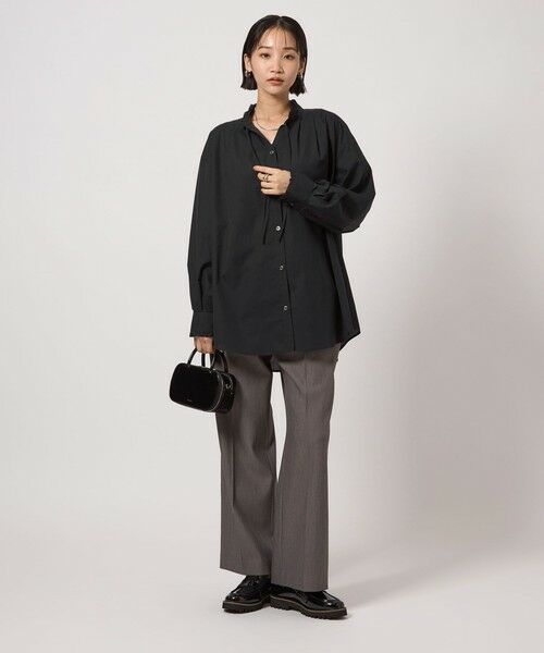 green label relaxing / グリーンレーベル リラクシング シャツ・ブラウス | ［size SHORTあり］フリルネック ブラウス | 詳細6