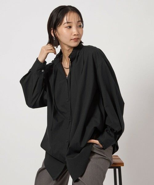 green label relaxing / グリーンレーベル リラクシング シャツ・ブラウス | ［size SHORTあり］フリルネック ブラウス | 詳細5