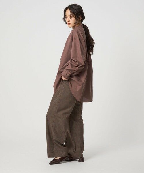 green label relaxing / グリーンレーベル リラクシング シャツ・ブラウス | ［size SHORTあり］フリルネック ブラウス | 詳細14