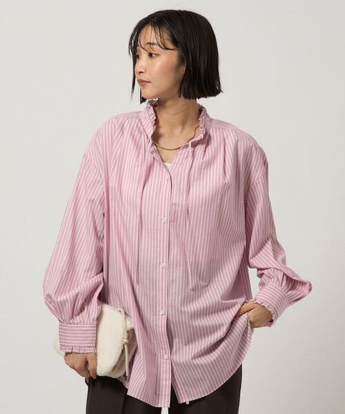 green label relaxing / グリーンレーベル リラクシング シャツ・ブラウス | ［size SHORTあり］フリルネック ブラウス | 詳細22