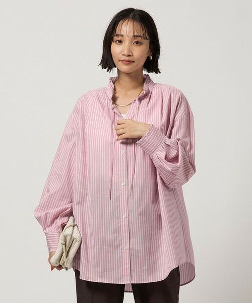 green label relaxing / グリーンレーベル リラクシング シャツ・ブラウス | ［size SHORTあり］フリルネック ブラウス | 詳細23