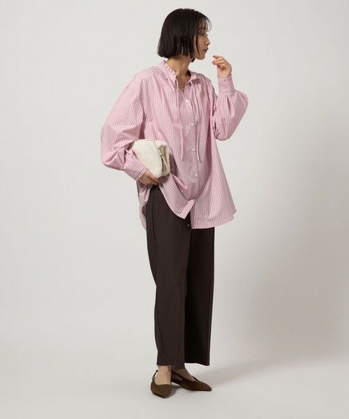 green label relaxing / グリーンレーベル リラクシング シャツ・ブラウス | ［size SHORTあり］フリルネック ブラウス | 詳細25