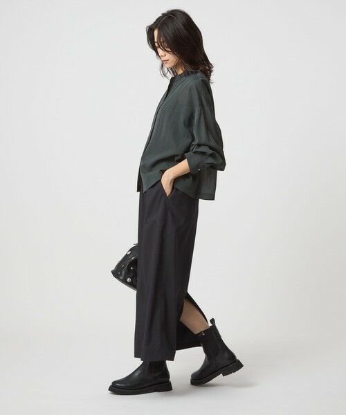 green label relaxing / グリーンレーベル リラクシング シャツ・ブラウス | ソモウライク シアー バンドカラー シャツ | 詳細7