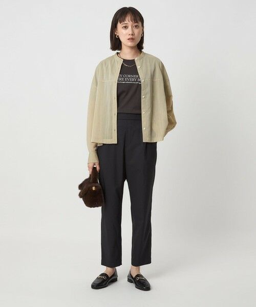 green label relaxing / グリーンレーベル リラクシング シャツ・ブラウス | ソモウライク シアー バンドカラー シャツ | 詳細18