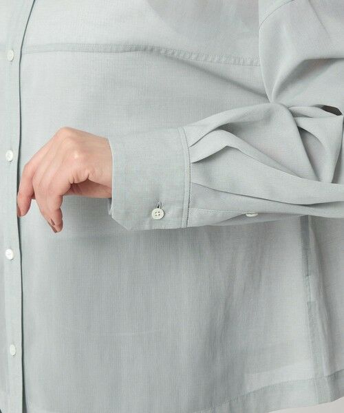green label relaxing / グリーンレーベル リラクシング シャツ・ブラウス | ソモウライク シアー バンドカラー シャツ | 詳細28