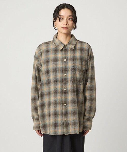 green label relaxing / グリーンレーベル リラクシング シャツ・ブラウス | 【別注】＜UNIVERSAL OVERALL＞ヴィンテージライク チェック シャツ | 詳細13