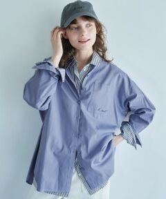 green label relaxing / グリーンレーベル リラクシング シャツ・ブラウス | ＜To b. by agnes b.コラボ＞エンブロイダリー オーバーサイズ シャツ