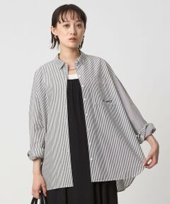 green label relaxing / グリーンレーベル リラクシング シャツ・ブラウス | ＜To b. by agnes b.コラボ＞エンブロイダリー オーバーサイズ シャツ