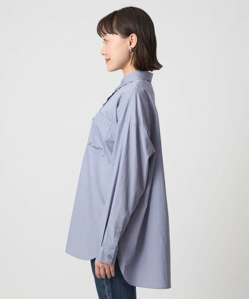 green label relaxing / グリーンレーベル リラクシング シャツ・ブラウス | ＜To b. by agnes b.コラボ＞エンブロイダリー オーバーサイズ シャツ | 詳細7