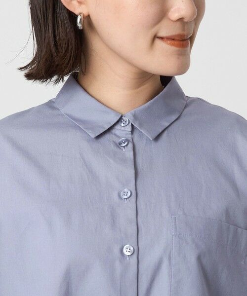 green label relaxing / グリーンレーベル リラクシング シャツ・ブラウス | ＜To b. by agnes b.コラボ＞エンブロイダリー オーバーサイズ シャツ | 詳細9