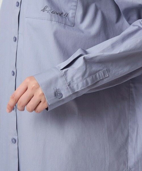 green label relaxing / グリーンレーベル リラクシング シャツ・ブラウス | ＜To b. by agnes b.コラボ＞エンブロイダリー オーバーサイズ シャツ | 詳細10