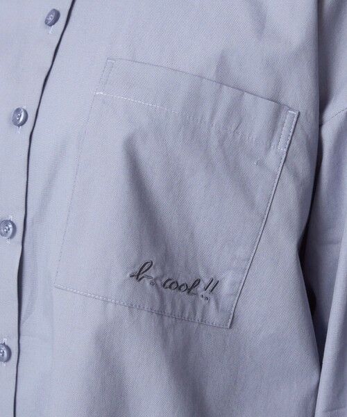 green label relaxing / グリーンレーベル リラクシング シャツ・ブラウス | ＜To b. by agnes b.コラボ＞エンブロイダリー オーバーサイズ シャツ | 詳細13