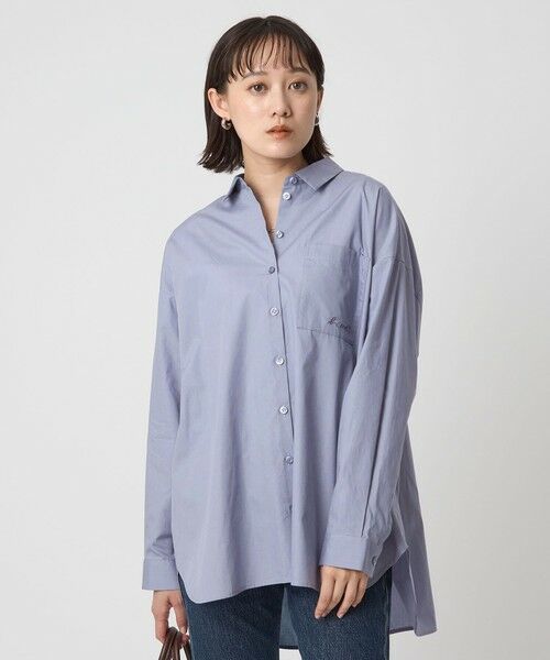 green label relaxing / グリーンレーベル リラクシング シャツ・ブラウス | ＜To b. by agnes b.コラボ＞エンブロイダリー オーバーサイズ シャツ | 詳細2