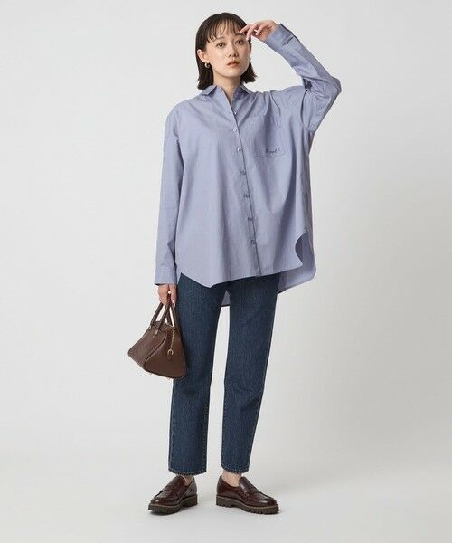 green label relaxing / グリーンレーベル リラクシング シャツ・ブラウス | ＜To b. by agnes b.コラボ＞エンブロイダリー オーバーサイズ シャツ | 詳細4