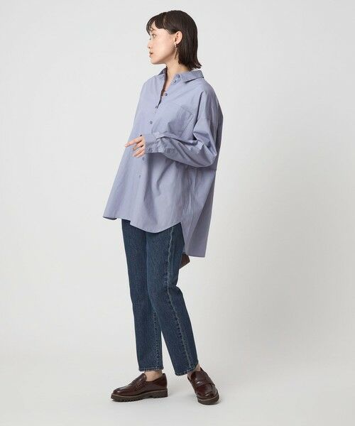 green label relaxing / グリーンレーベル リラクシング シャツ・ブラウス | ＜To b. by agnes b.コラボ＞エンブロイダリー オーバーサイズ シャツ | 詳細5