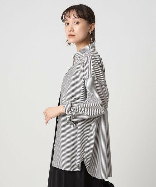 green label relaxing / グリーンレーベル リラクシング シャツ・ブラウス | ＜To b. by agnes b.コラボ＞エンブロイダリー オーバーサイズ シャツ | 詳細18