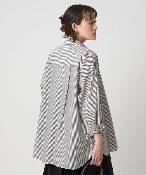 green label relaxing / グリーンレーベル リラクシング シャツ・ブラウス | ＜To b. by agnes b.コラボ＞エンブロイダリー オーバーサイズ シャツ | 詳細19