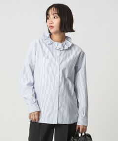 green label relaxing / グリーンレーベル リラクシング シャツ・ブラウス | 【別注】＜dahl'ia＞フリル エンブロイダリー ブラウス