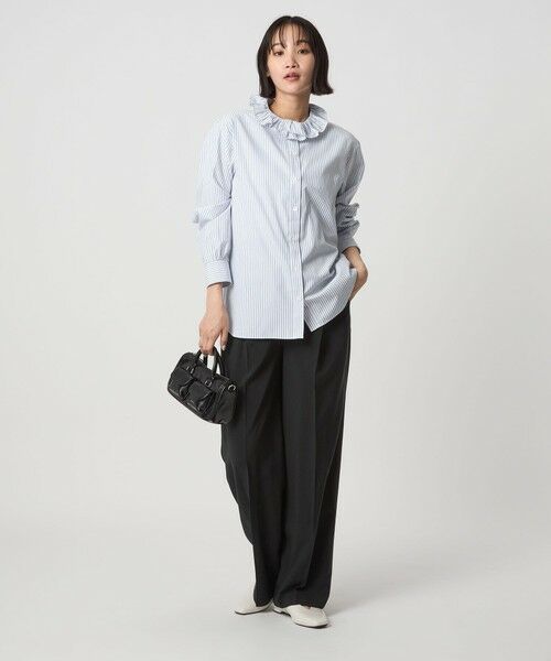 green label relaxing / グリーンレーベル リラクシング シャツ・ブラウス | 【別注】＜dahl'ia＞フリル エンブロイダリー ブラウス | 詳細2