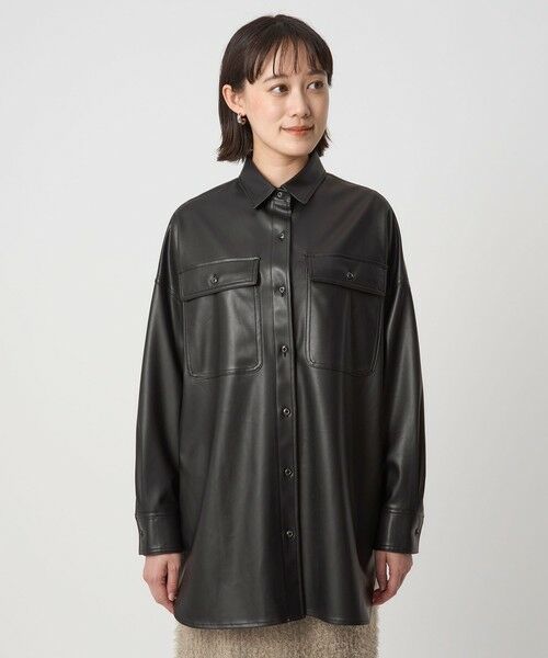 green label relaxing / グリーンレーベル リラクシング シャツ・ブラウス | 【別注】＜HEALTHY DENIM＞Almond シャツ ブラック | 詳細10