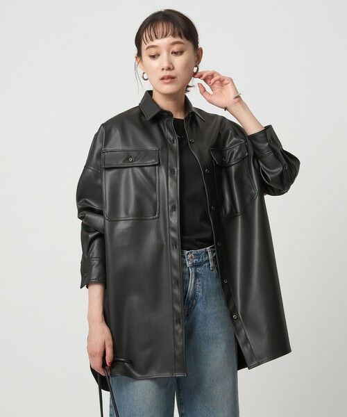 green label relaxing / グリーンレーベル リラクシング シャツ・ブラウス | 【別注】＜HEALTHY DENIM＞Almond シャツ ブラック | 詳細5