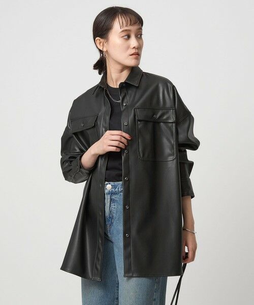 green label relaxing / グリーンレーベル リラクシング シャツ・ブラウス | 【別注】＜HEALTHY DENIM＞Almond シャツ ブラック | 詳細6