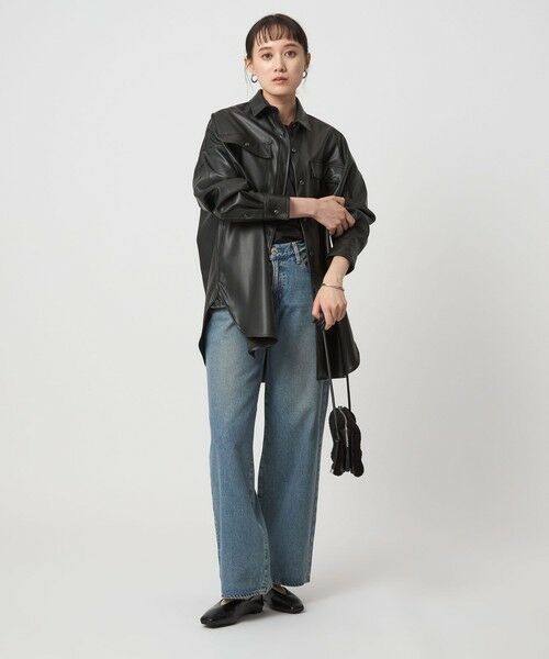 green label relaxing / グリーンレーベル リラクシング シャツ・ブラウス | 【別注】＜HEALTHY DENIM＞Almond シャツ ブラック | 詳細9