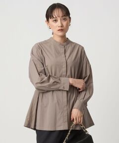 green label relaxing / グリーンレーベル リラクシング シャツ・ブラウス | ウエスト ギャザー ハオリ ロングスリーブ シャツ