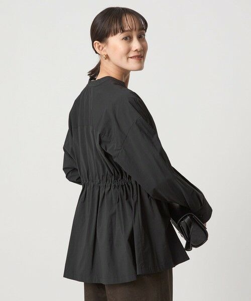 green label relaxing / グリーンレーベル リラクシング シャツ・ブラウス | ウエスト ギャザー ハオリ ロングスリーブ シャツ | 詳細2
