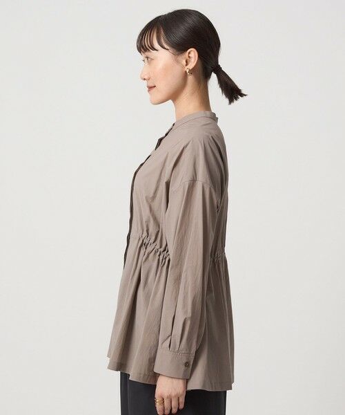 green label relaxing / グリーンレーベル リラクシング シャツ・ブラウス | ウエスト ギャザー ハオリ ロングスリーブ シャツ | 詳細11