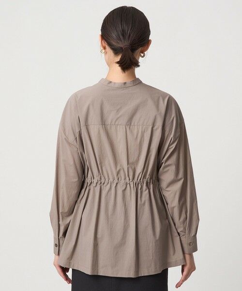 green label relaxing / グリーンレーベル リラクシング シャツ・ブラウス | ウエスト ギャザー ハオリ ロングスリーブ シャツ | 詳細12