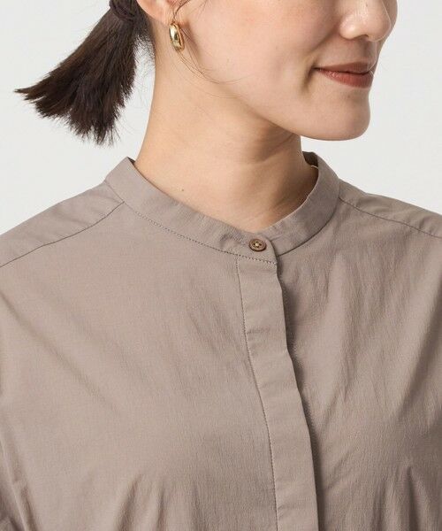 green label relaxing / グリーンレーベル リラクシング シャツ・ブラウス | ウエスト ギャザー ハオリ ロングスリーブ シャツ | 詳細13