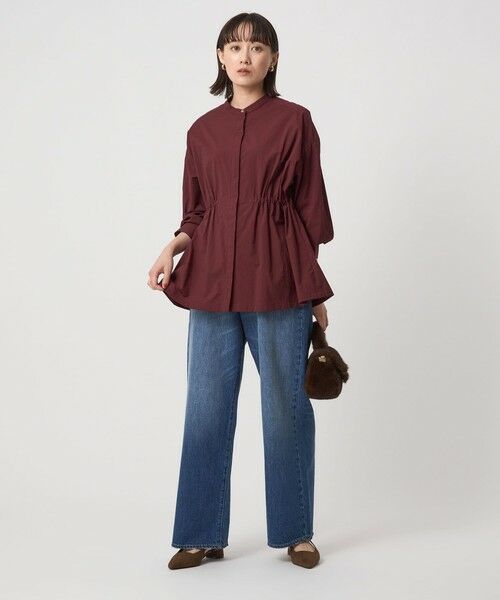 green label relaxing / グリーンレーベル リラクシング シャツ・ブラウス | ウエスト ギャザー ハオリ ロングスリーブ シャツ | 詳細22