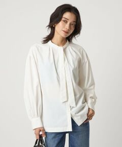 green label relaxing / グリーンレーベル リラクシング シャツ・ブラウス | ブロード ボウタイ ブラウス