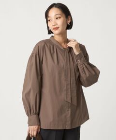 green label relaxing / グリーンレーベル リラクシング シャツ・ブラウス | ブロード ボウタイ ブラウス