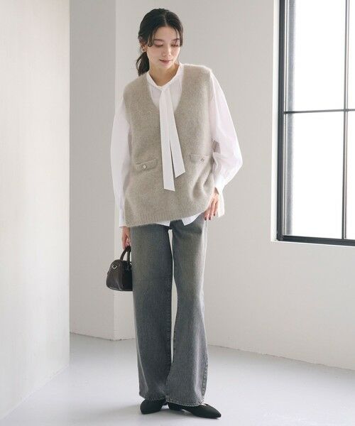 green label relaxing / グリーンレーベル リラクシング シャツ・ブラウス | ブロード ボウタイ ブラウス | 詳細6