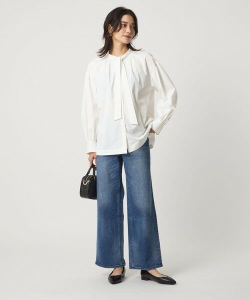 green label relaxing / グリーンレーベル リラクシング シャツ・ブラウス | ブロード ボウタイ ブラウス | 詳細8