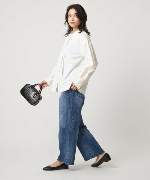 green label relaxing / グリーンレーベル リラクシング シャツ・ブラウス | ブロード ボウタイ ブラウス | 詳細9